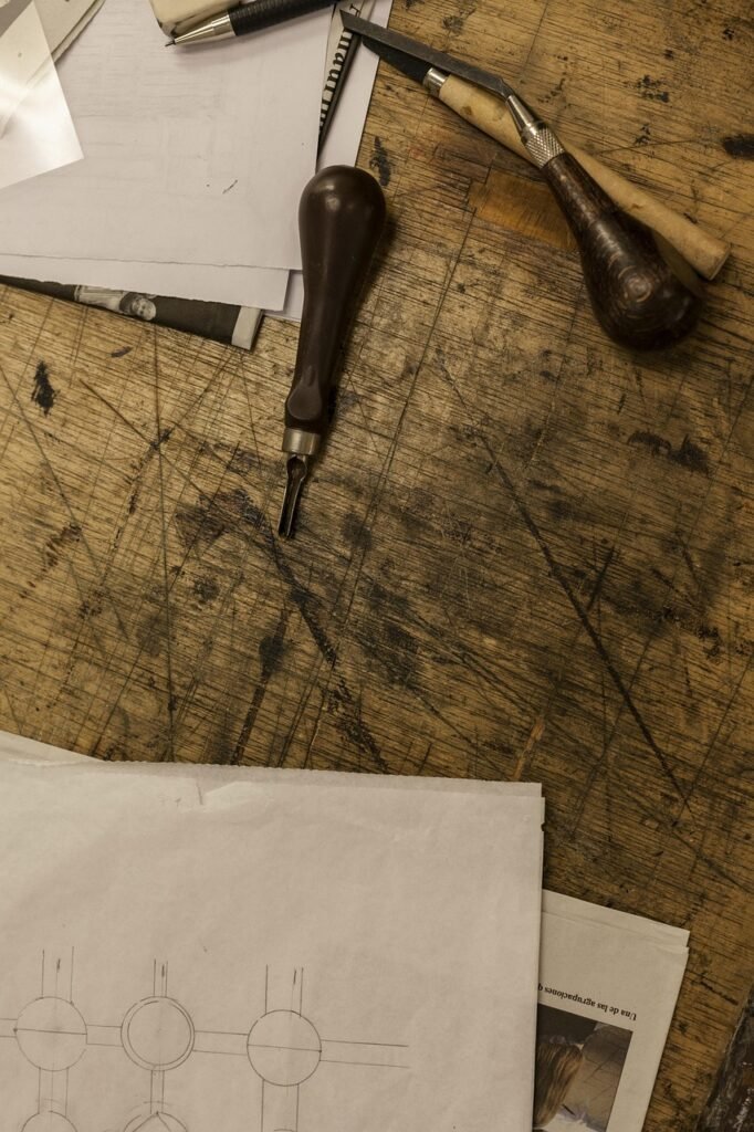 workshop, art, creativity, carving, ornament, baroque, inside, wood, paper, artist